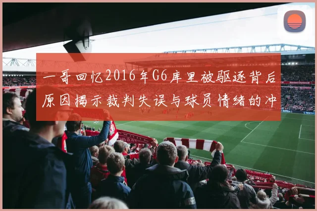 一哥回忆2016年G6库里被驱逐背后原因揭示裁判失误与球员情绪的冲突